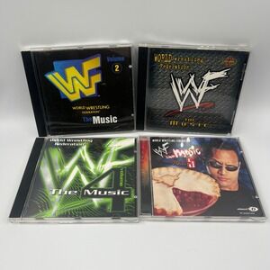 WWF The Music CD Lot Volumes 2 3 4 5 World Wrestling Federation Attitude Era